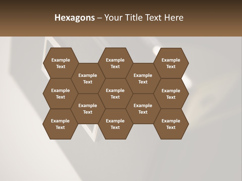 A Close Up Of A Door Handle On A Door PowerPoint Template