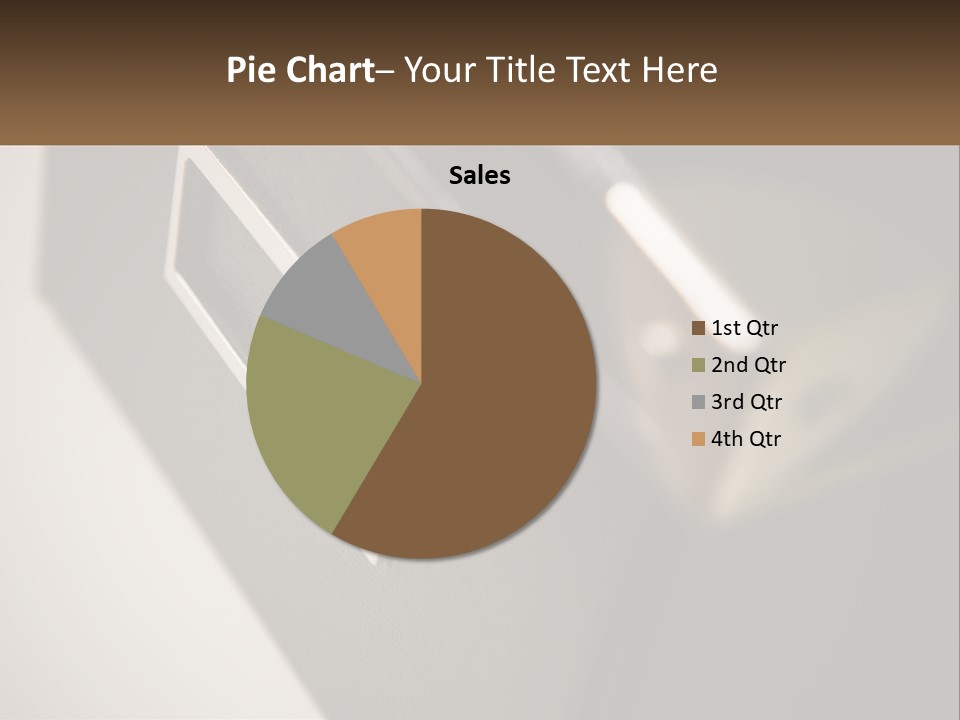 A Close Up Of A Door Handle On A Door PowerPoint Template