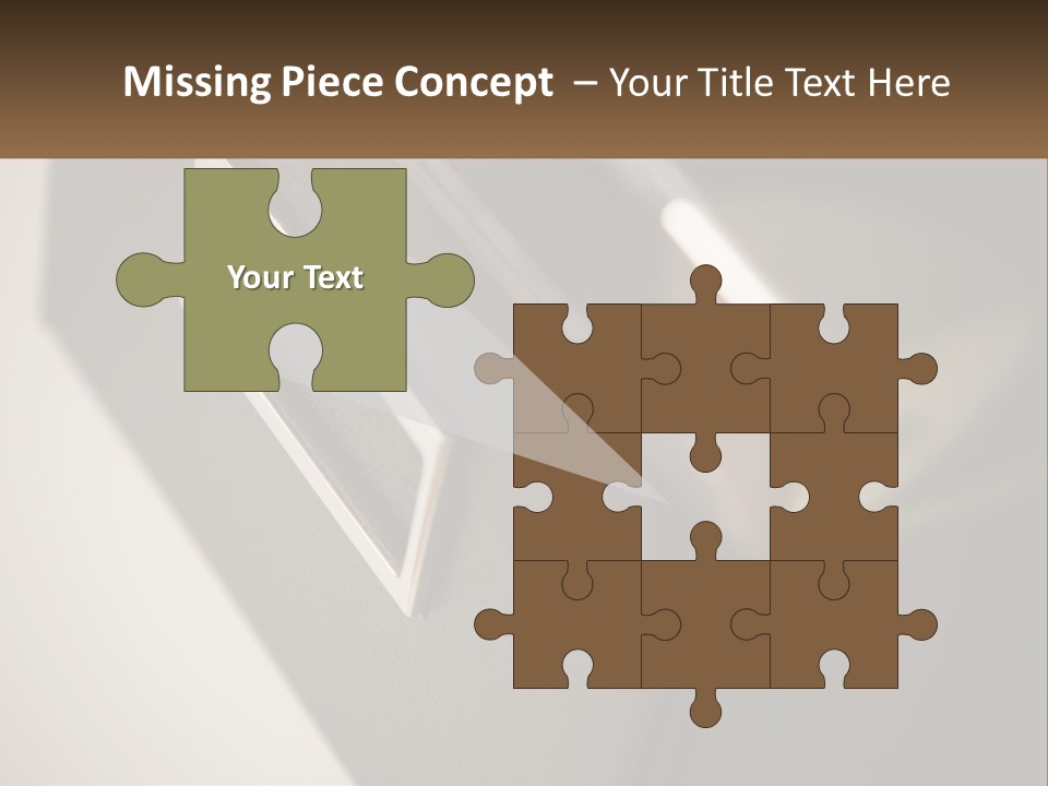 A Close Up Of A Door Handle On A Door PowerPoint Template