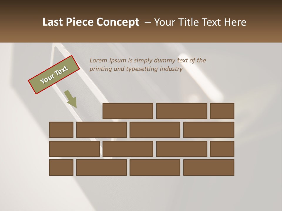 A Close Up Of A Door Handle On A Door PowerPoint Template