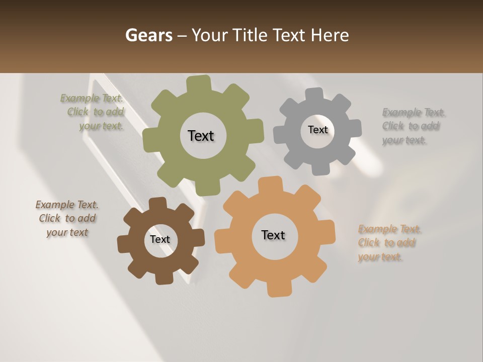 A Close Up Of A Door Handle On A Door PowerPoint Template