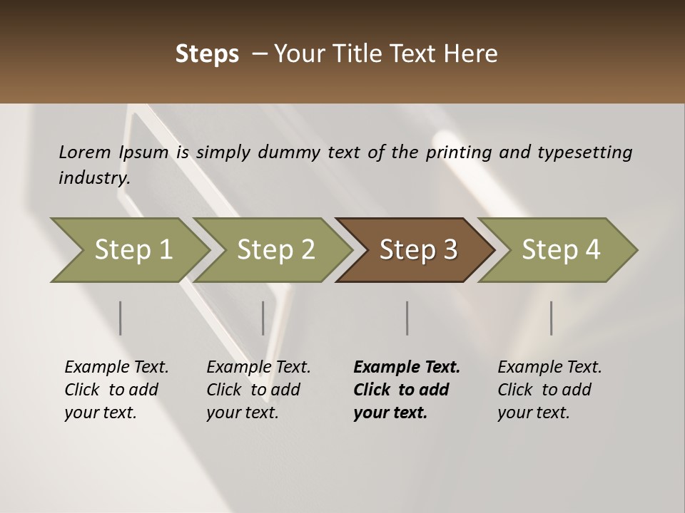 A Close Up Of A Door Handle On A Door PowerPoint Template