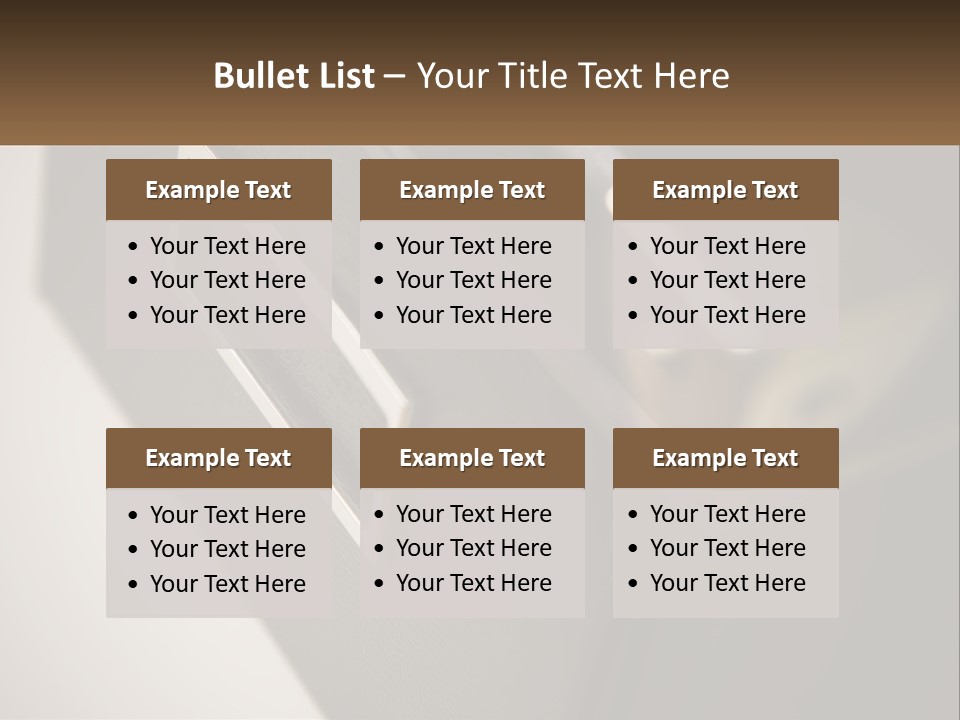 A Close Up Of A Door Handle On A Door PowerPoint Template