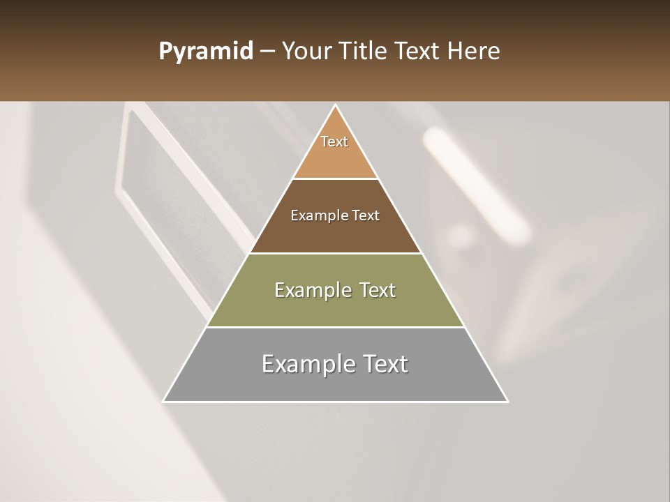 A Close Up Of A Door Handle On A Door PowerPoint Template