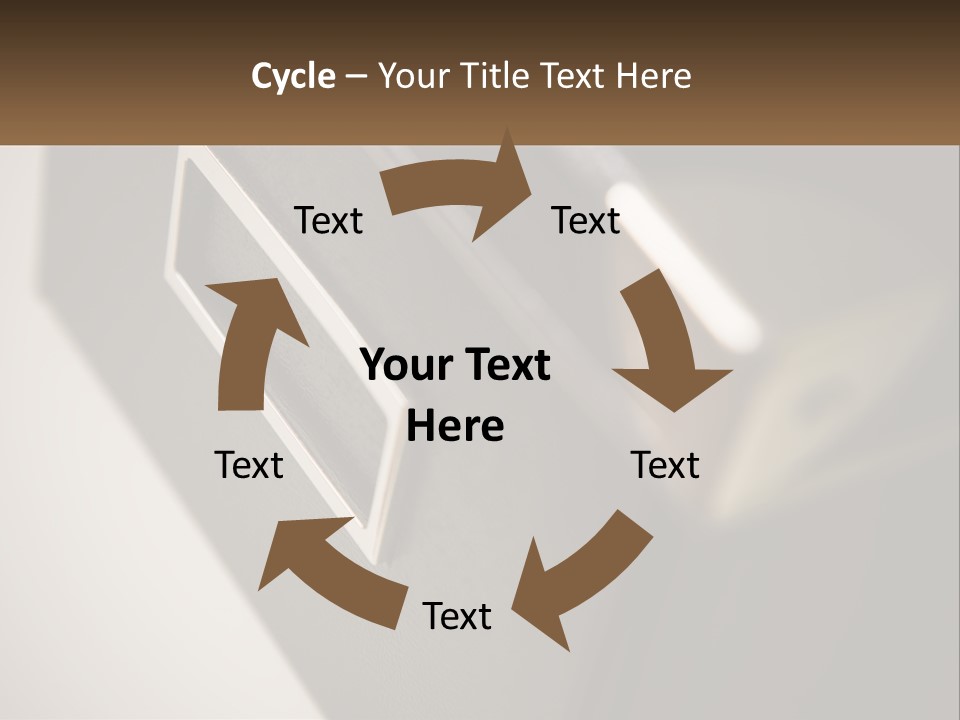 A Close Up Of A Door Handle On A Door PowerPoint Template