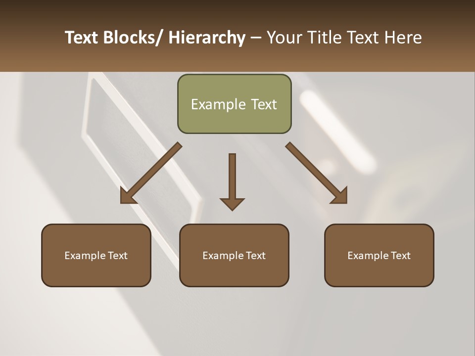 A Close Up Of A Door Handle On A Door PowerPoint Template