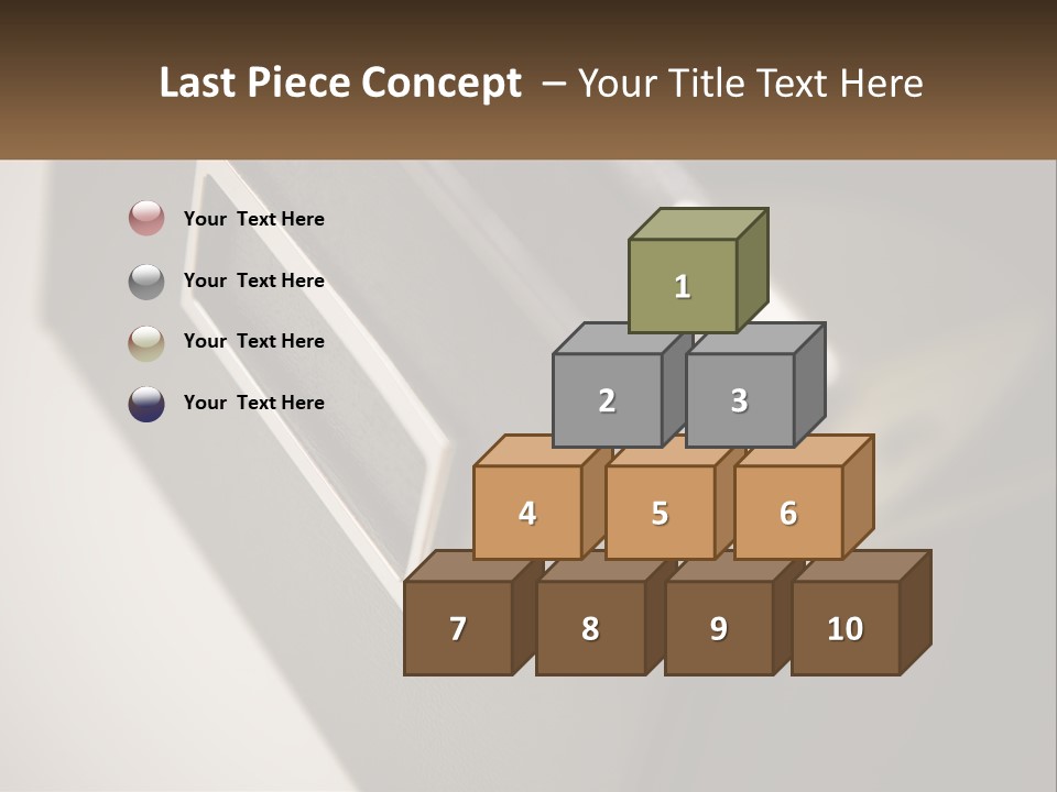 A Close Up Of A Door Handle On A Door PowerPoint Template