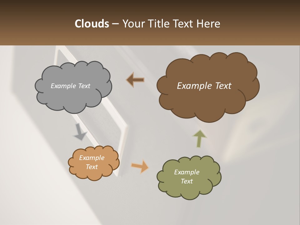A Close Up Of A Door Handle On A Door PowerPoint Template