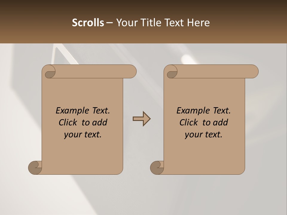 A Close Up Of A Door Handle On A Door PowerPoint Template