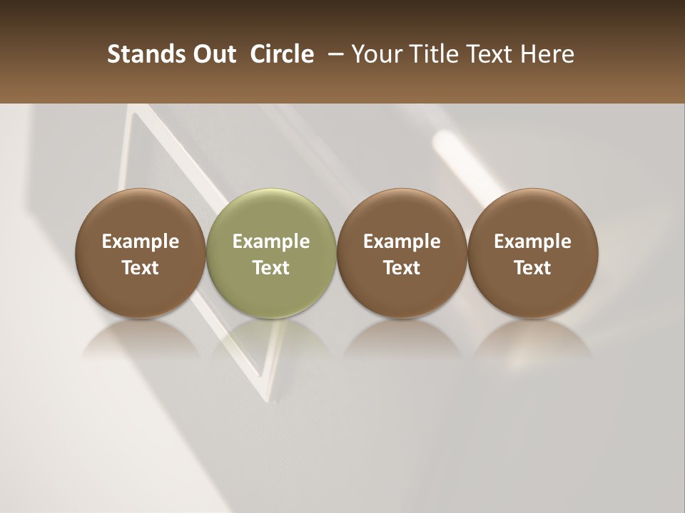 A Close Up Of A Door Handle On A Door PowerPoint Template