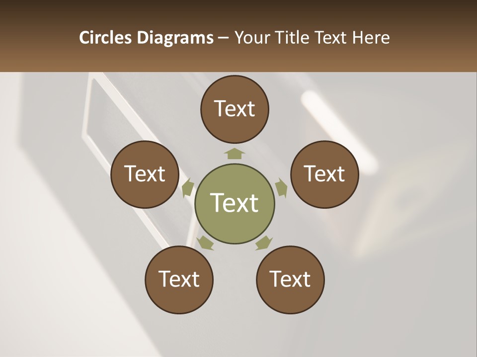 A Close Up Of A Door Handle On A Door PowerPoint Template