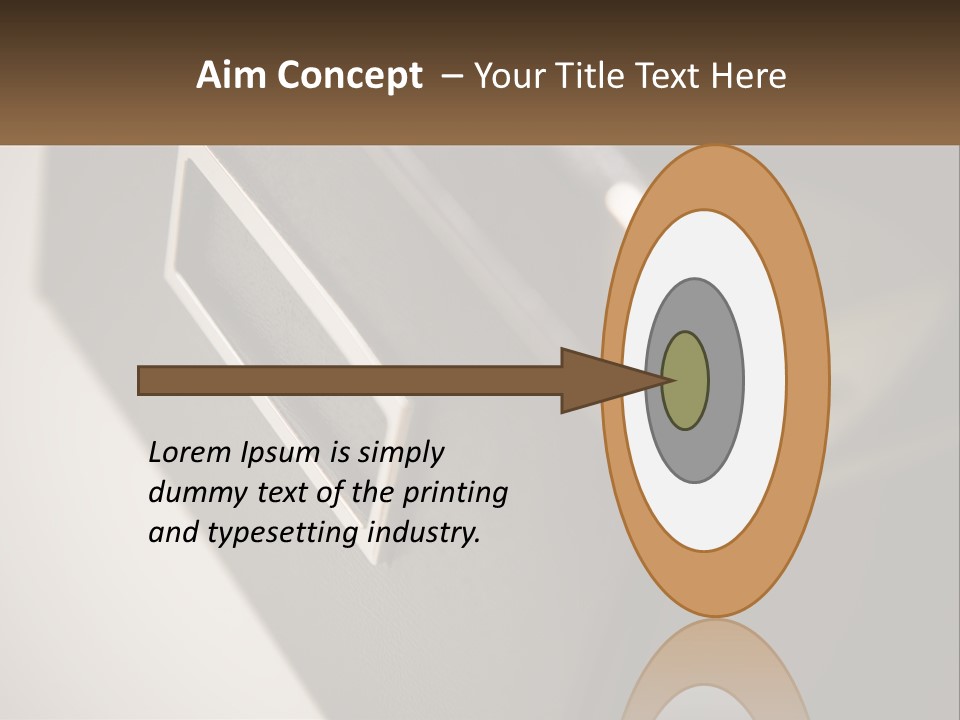 A Close Up Of A Door Handle On A Door PowerPoint Template