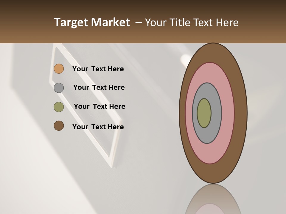 A Close Up Of A Door Handle On A Door PowerPoint Template