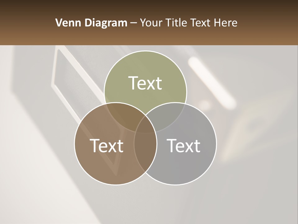 A Close Up Of A Door Handle On A Door PowerPoint Template