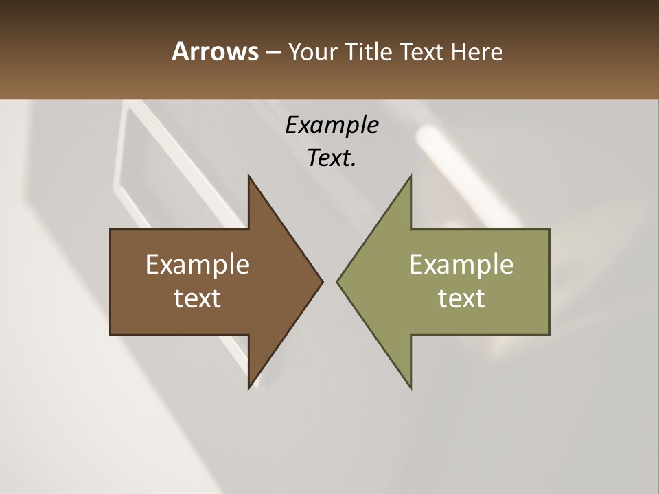 A Close Up Of A Door Handle On A Door PowerPoint Template
