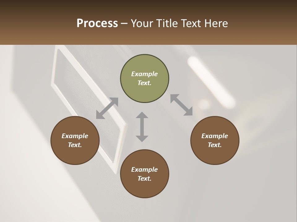 A Close Up Of A Door Handle On A Door PowerPoint Template
