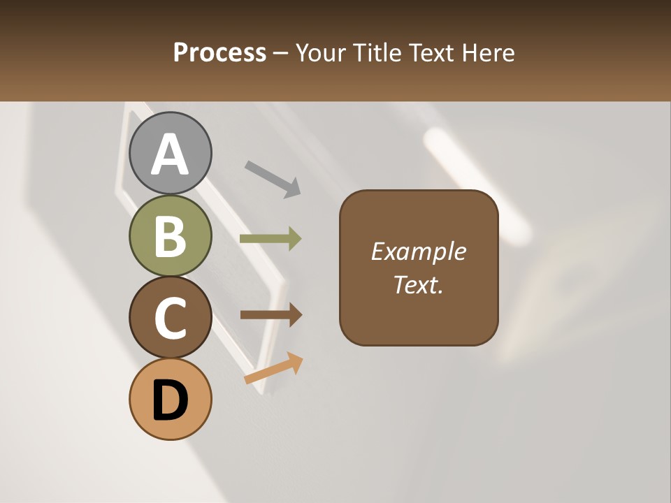 A Close Up Of A Door Handle On A Door PowerPoint Template
