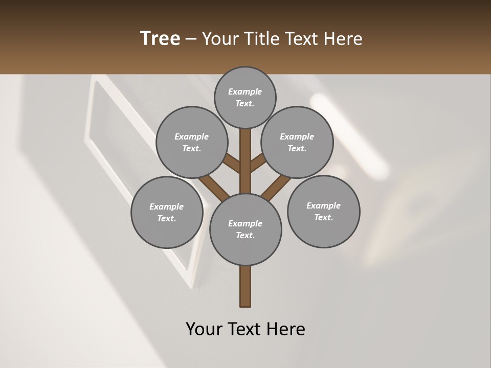A Close Up Of A Door Handle On A Door PowerPoint Template