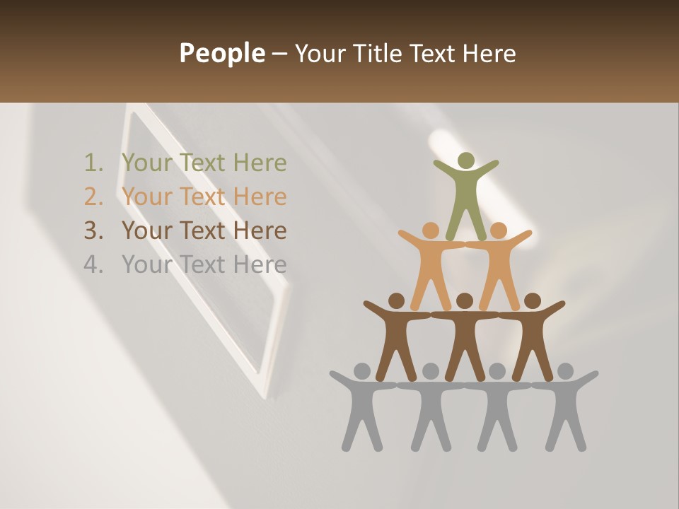 A Close Up Of A Door Handle On A Door PowerPoint Template