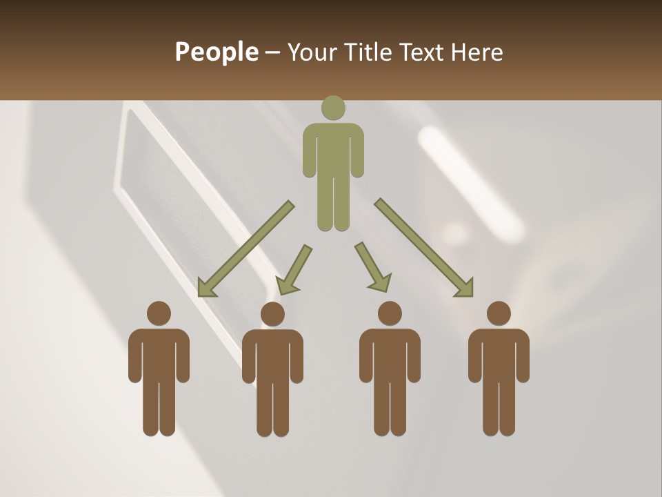 A Close Up Of A Door Handle On A Door PowerPoint Template