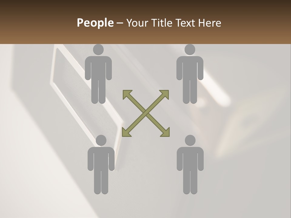 A Close Up Of A Door Handle On A Door PowerPoint Template