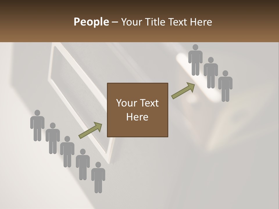 A Close Up Of A Door Handle On A Door PowerPoint Template