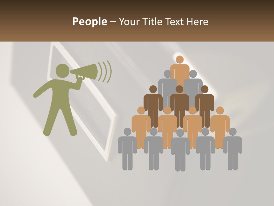 A Close Up Of A Door Handle On A Door PowerPoint Template