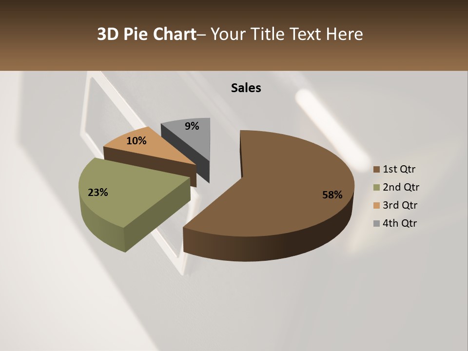 A Close Up Of A Door Handle On A Door PowerPoint Template