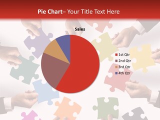 A Group Of People Holding Pieces Of A Puzzle PowerPoint Template