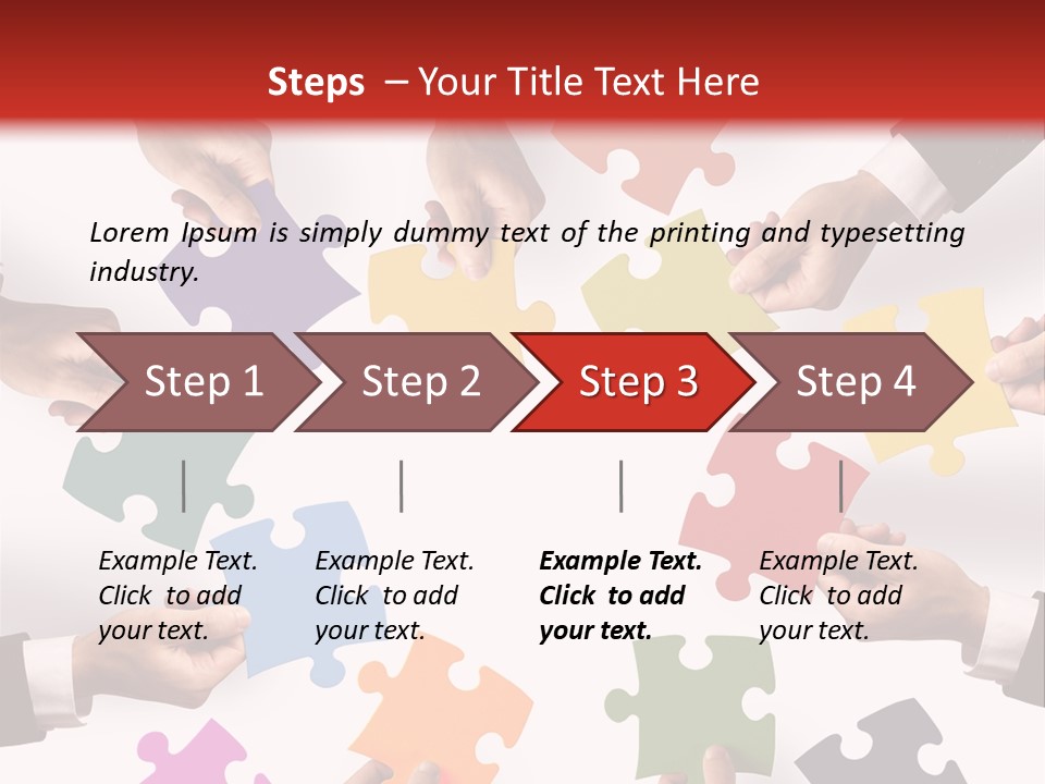 A Group Of People Holding Pieces Of A Puzzle PowerPoint Template