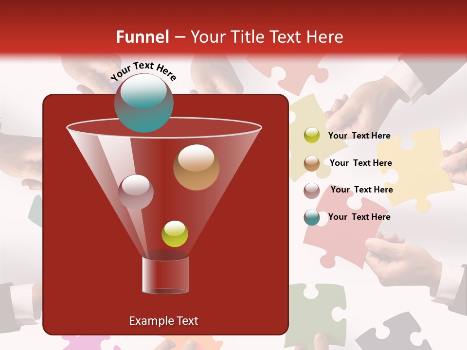 A Group Of People Holding Pieces Of A Puzzle PowerPoint Template