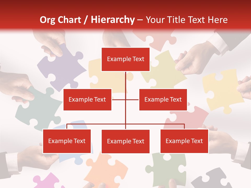 A Group Of People Holding Pieces Of A Puzzle PowerPoint Template