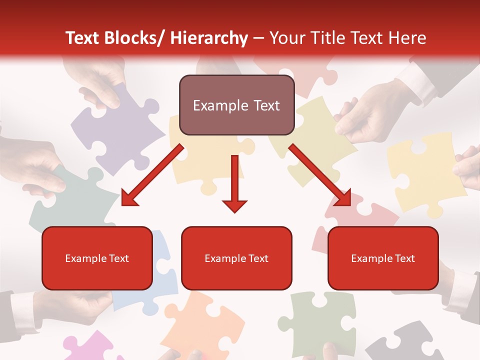 A Group Of People Holding Pieces Of A Puzzle PowerPoint Template