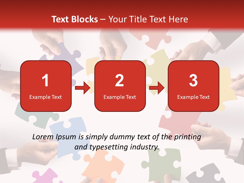 A Group Of People Holding Pieces Of A Puzzle PowerPoint Template