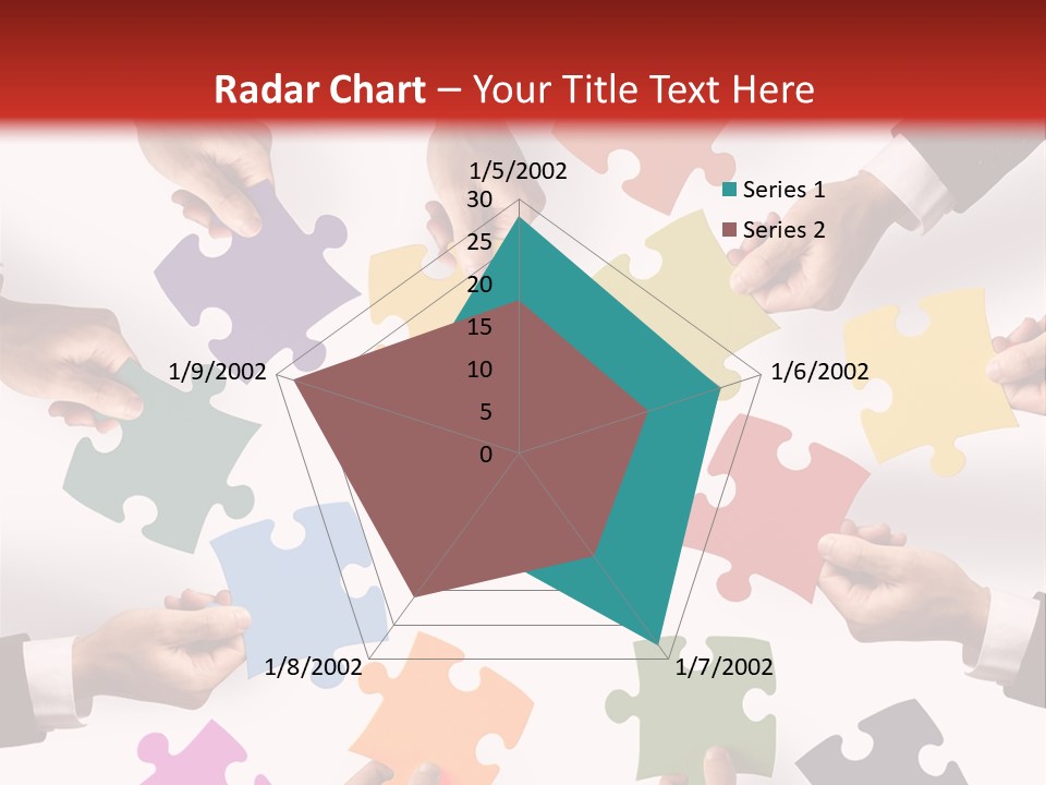 A Group Of People Holding Pieces Of A Puzzle PowerPoint Template