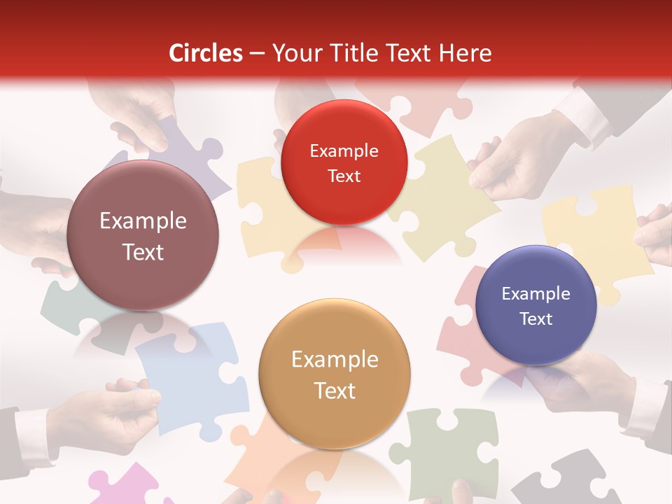 A Group Of People Holding Pieces Of A Puzzle PowerPoint Template