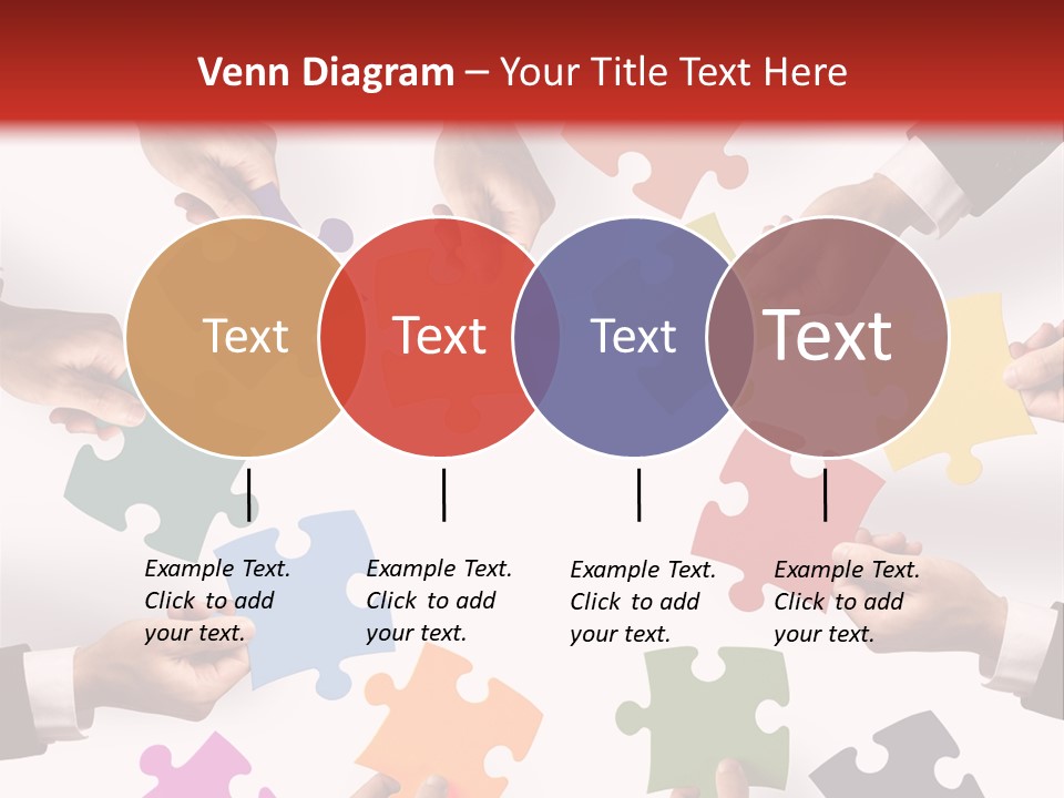 A Group Of People Holding Pieces Of A Puzzle PowerPoint Template