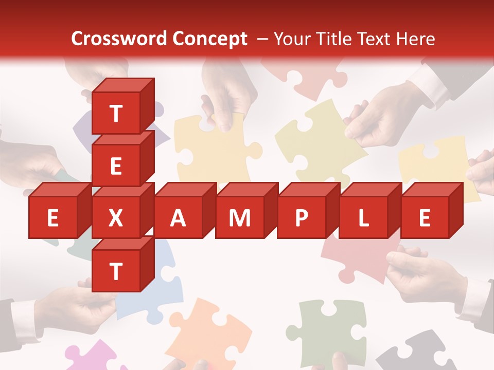 A Group Of People Holding Pieces Of A Puzzle PowerPoint Template