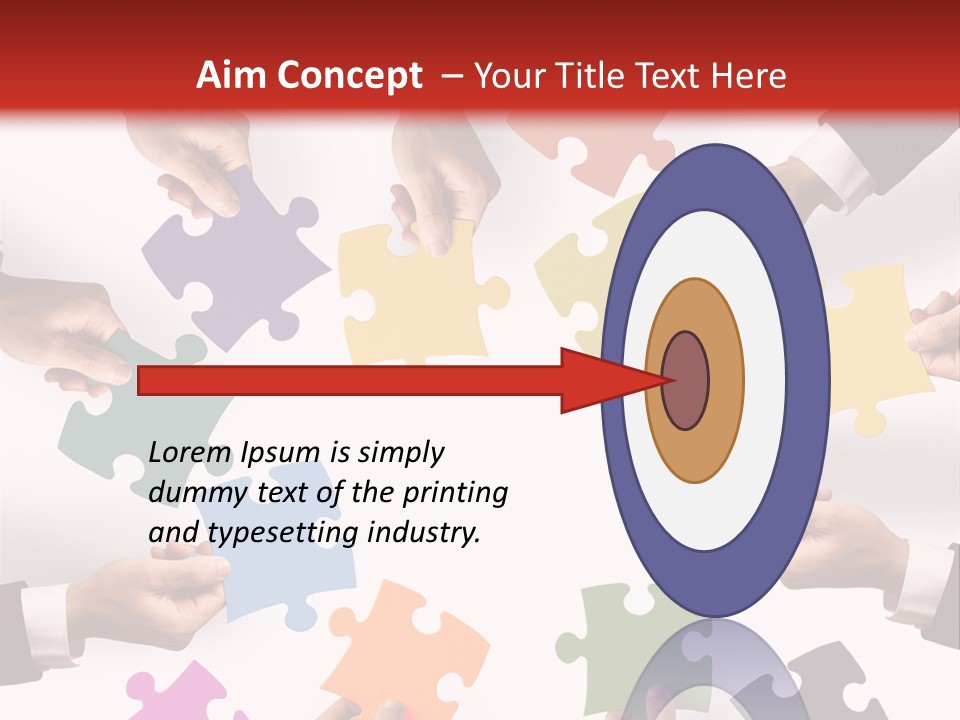 A Group Of People Holding Pieces Of A Puzzle PowerPoint Template