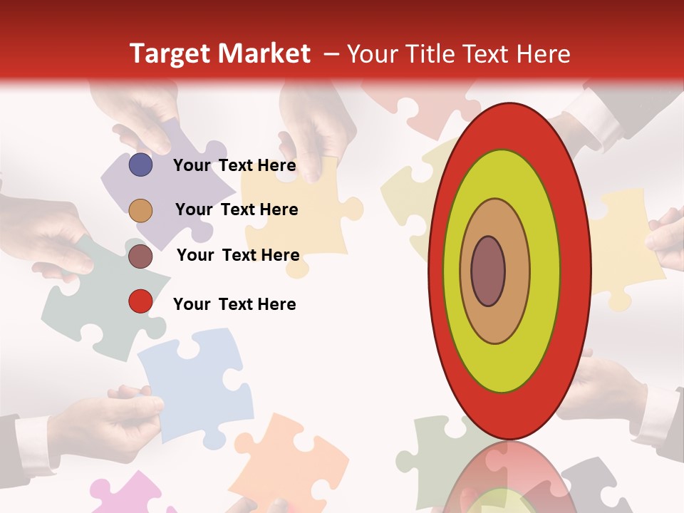 A Group Of People Holding Pieces Of A Puzzle PowerPoint Template