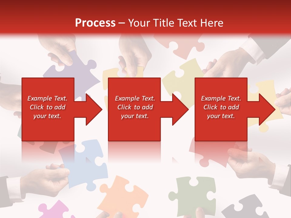 A Group Of People Holding Pieces Of A Puzzle PowerPoint Template