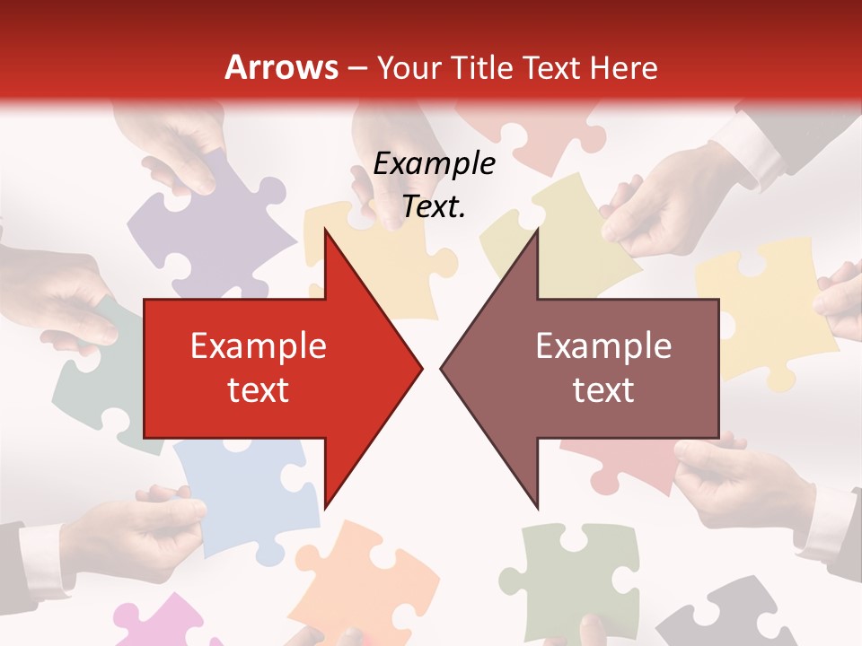 A Group Of People Holding Pieces Of A Puzzle PowerPoint Template