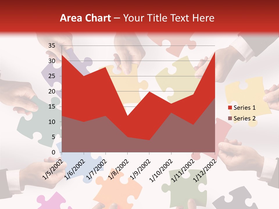 A Group Of People Holding Pieces Of A Puzzle PowerPoint Template