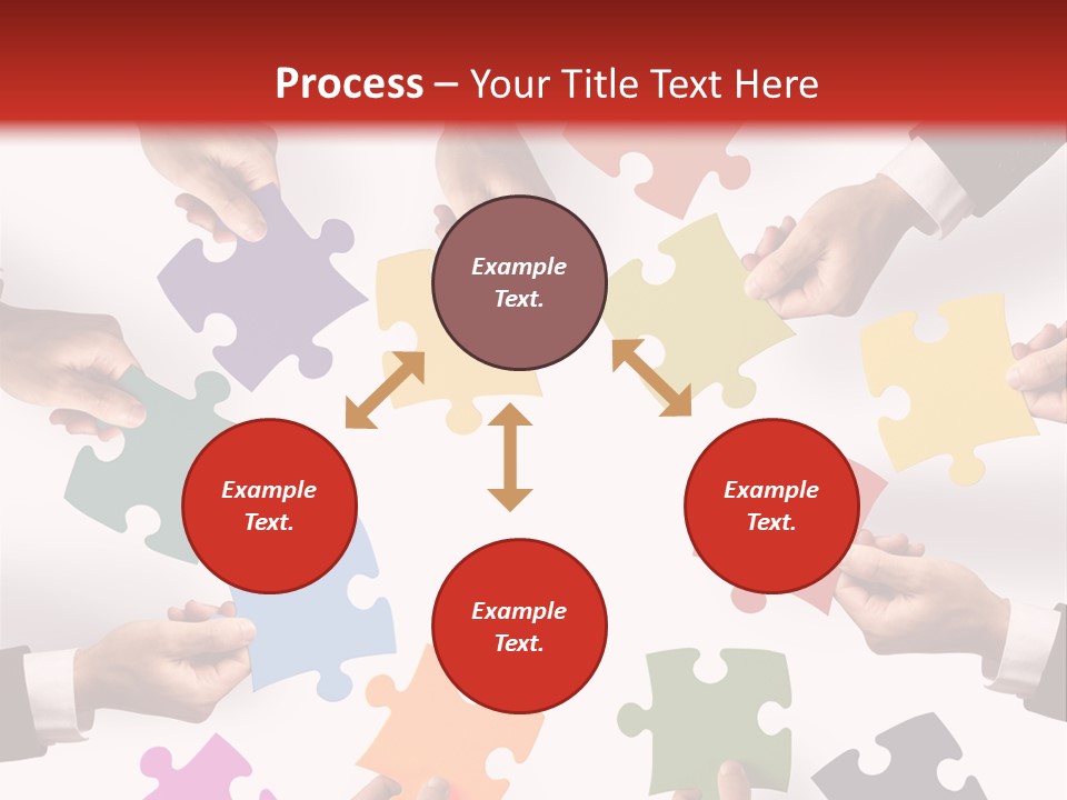 A Group Of People Holding Pieces Of A Puzzle PowerPoint Template