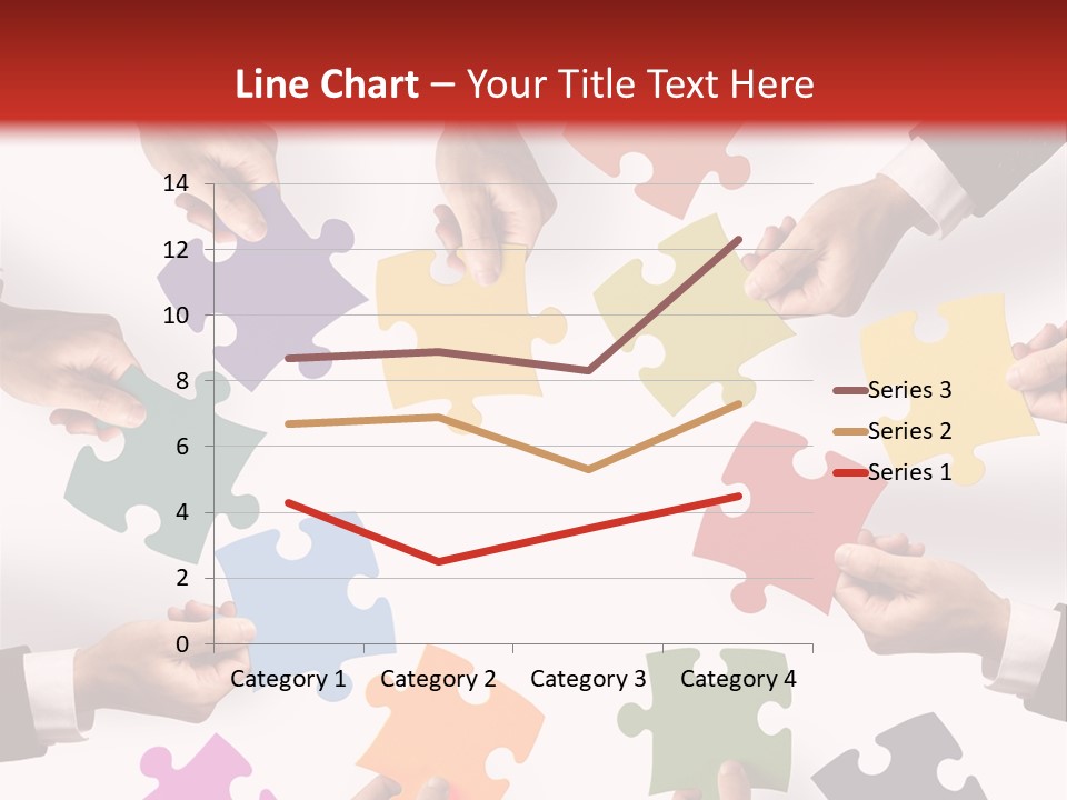 A Group Of People Holding Pieces Of A Puzzle PowerPoint Template