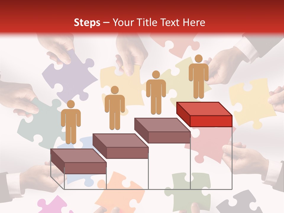 A Group Of People Holding Pieces Of A Puzzle PowerPoint Template