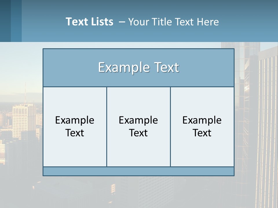 A City Skyline With Skyscrapers In The Background PowerPoint Template