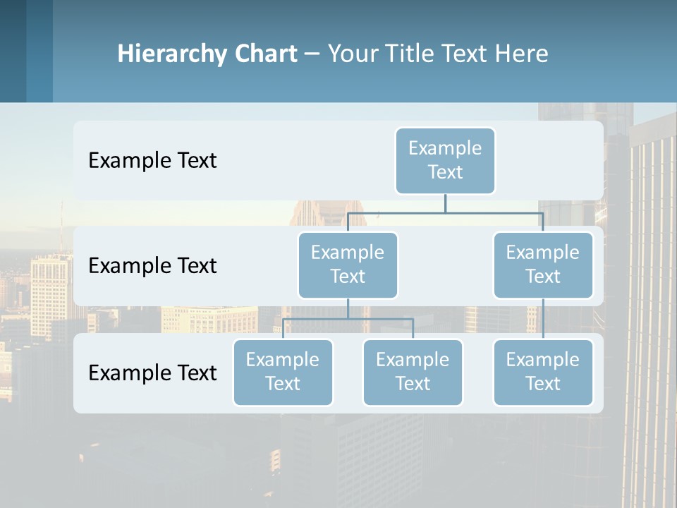 A City Skyline With Skyscrapers In The Background PowerPoint Template