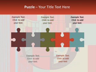 A Red And Blue Abstract Background With Lines And Shapes PowerPoint Template