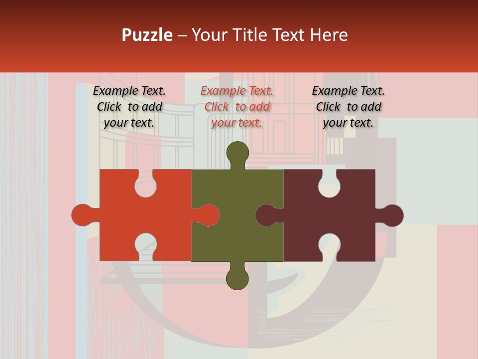 A Red And Blue Abstract Background With Lines And Shapes PowerPoint Template